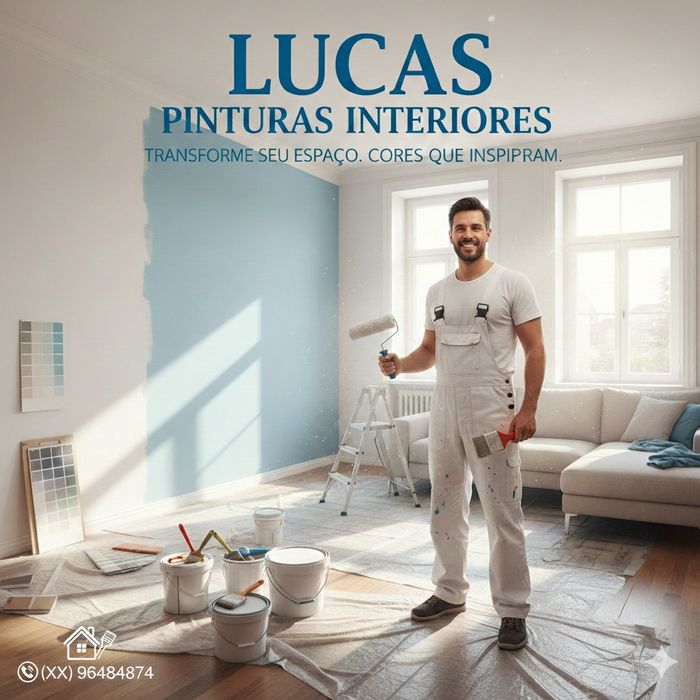 Pintura profissional de interiores (qualidade e limpeza garantida)