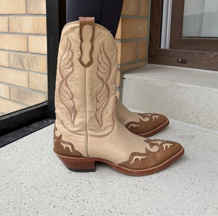 Novons нові вінтажні американські шкіряні ковбойські чоботи