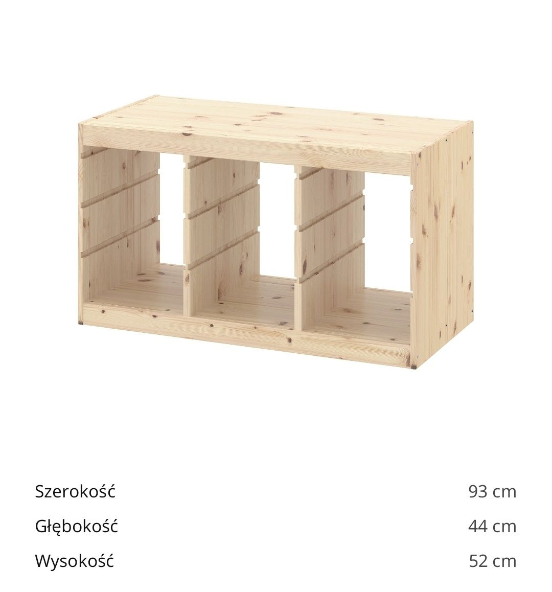 Ikea trofast regał drewniany z pojemnikami plus opcja kuchnia