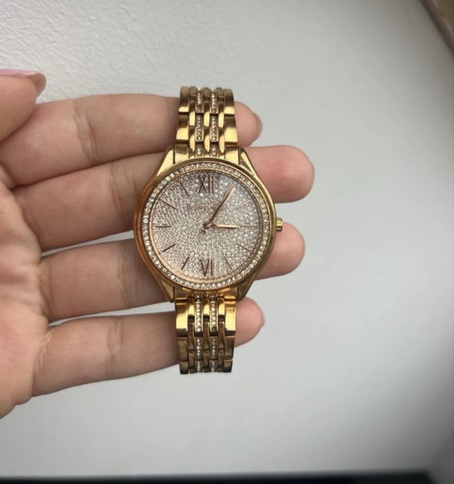 Zegarek rose gold cyrkonie Michael Kors