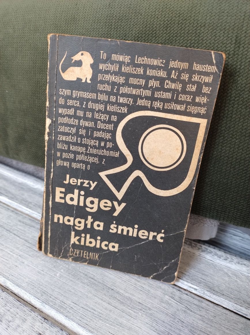 Nagła śmierć kibica Jerzy Edigey Czytelnik, Seria z jamnikiem