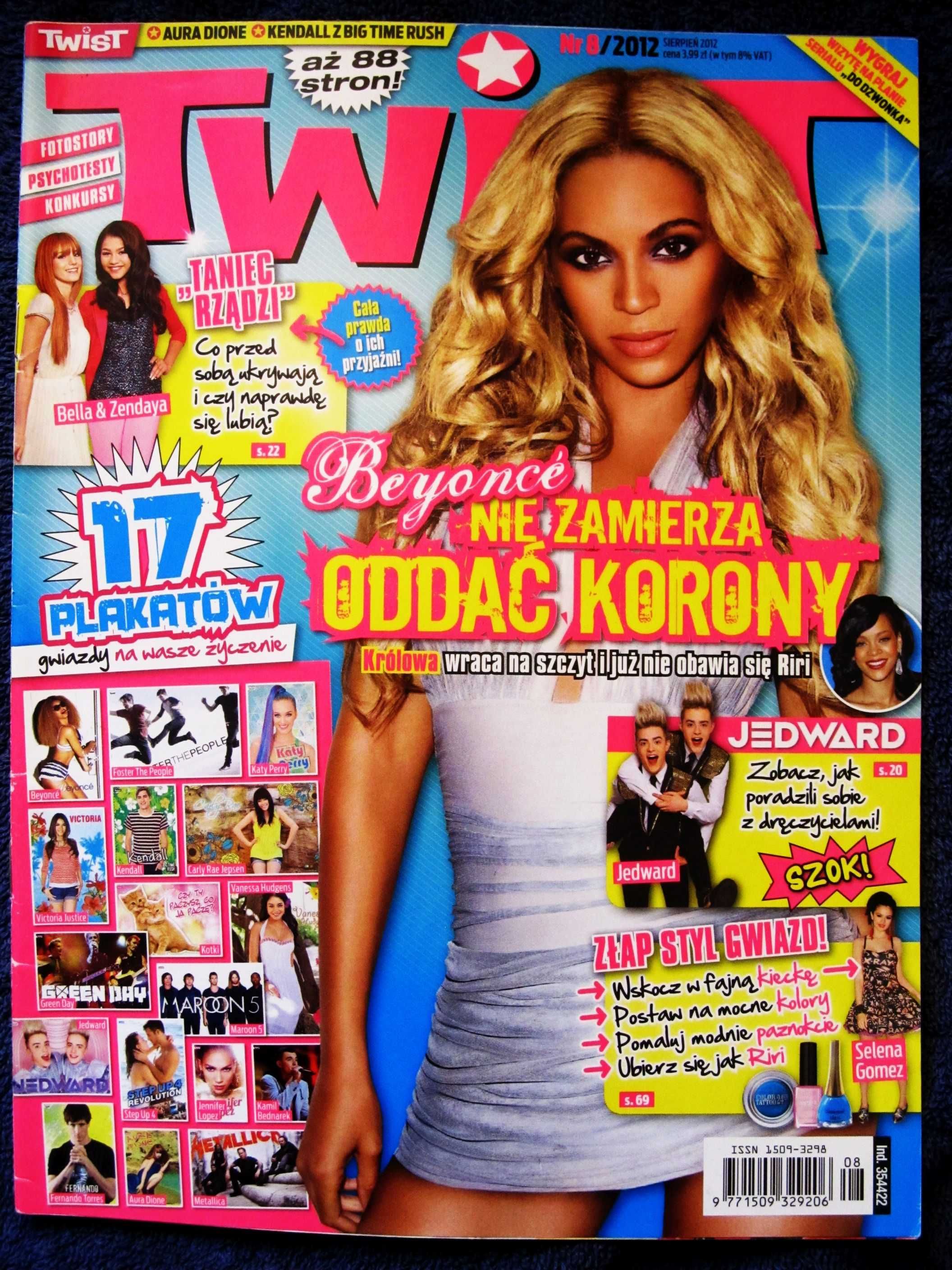 Twist 8/2012 Beyonce,Victoria Justice,Big Time Rush,Debby Ryan