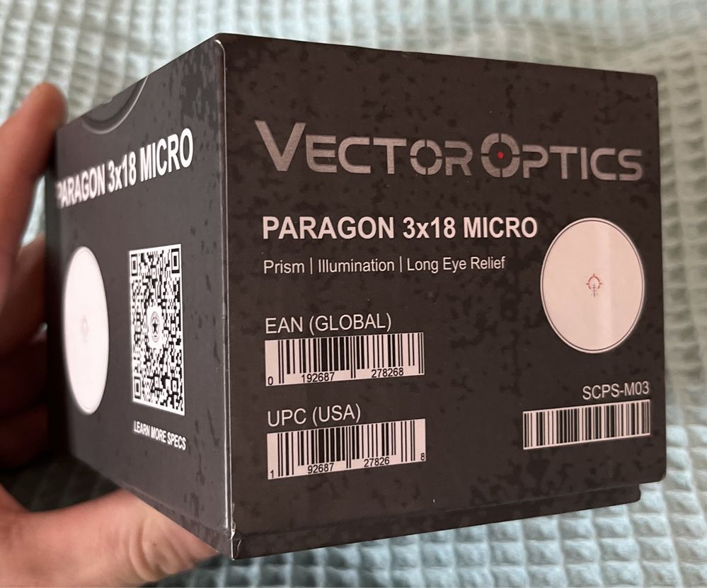 Збільшувач VECTOR OPTICS Paragon 3x18 Micro magnifier