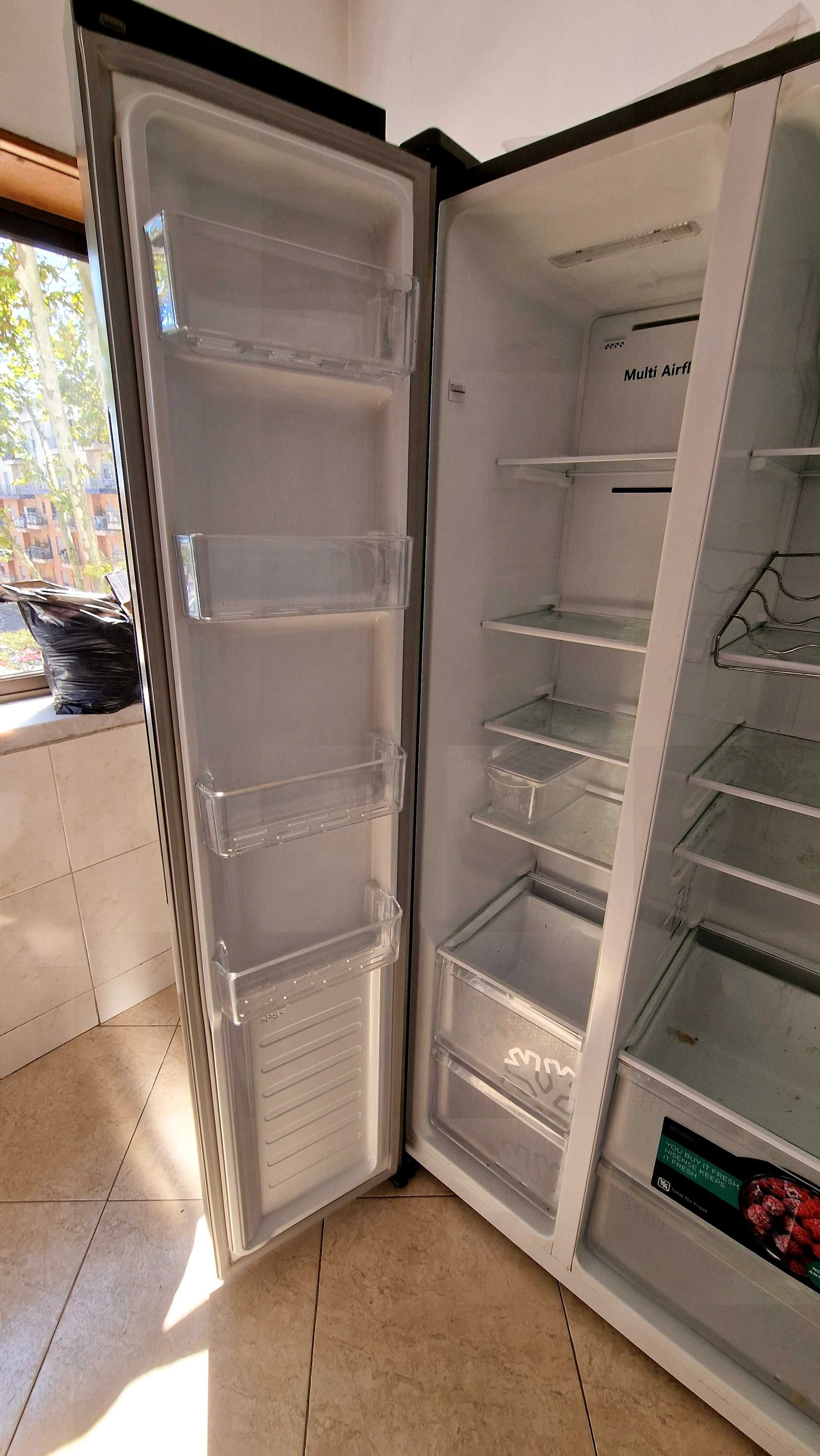 Frigorífico Americano Hisense RS677N4BIE |178,6x91x64,3 cm | 519L INOX
