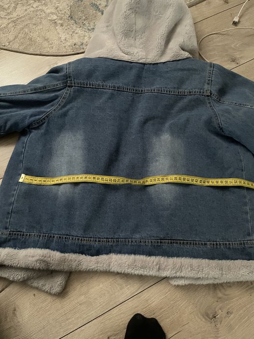 Тепла куртка тедді ждинсова