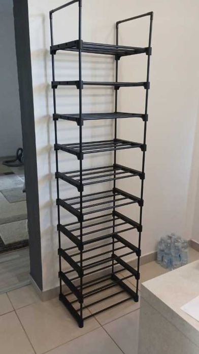 Organizer NOWY do przechowywania butów metalowy XXL 10 poziomów półka