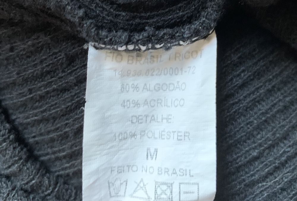 Blusa de Manga Comprida, tamanho M / 38