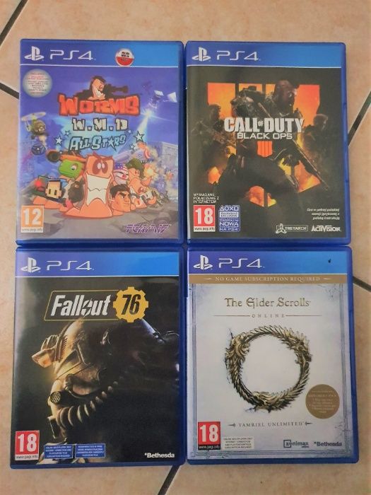 Gry PS4 PL Worms TESO Fallout Call of Duty COD Borderlands Playstation