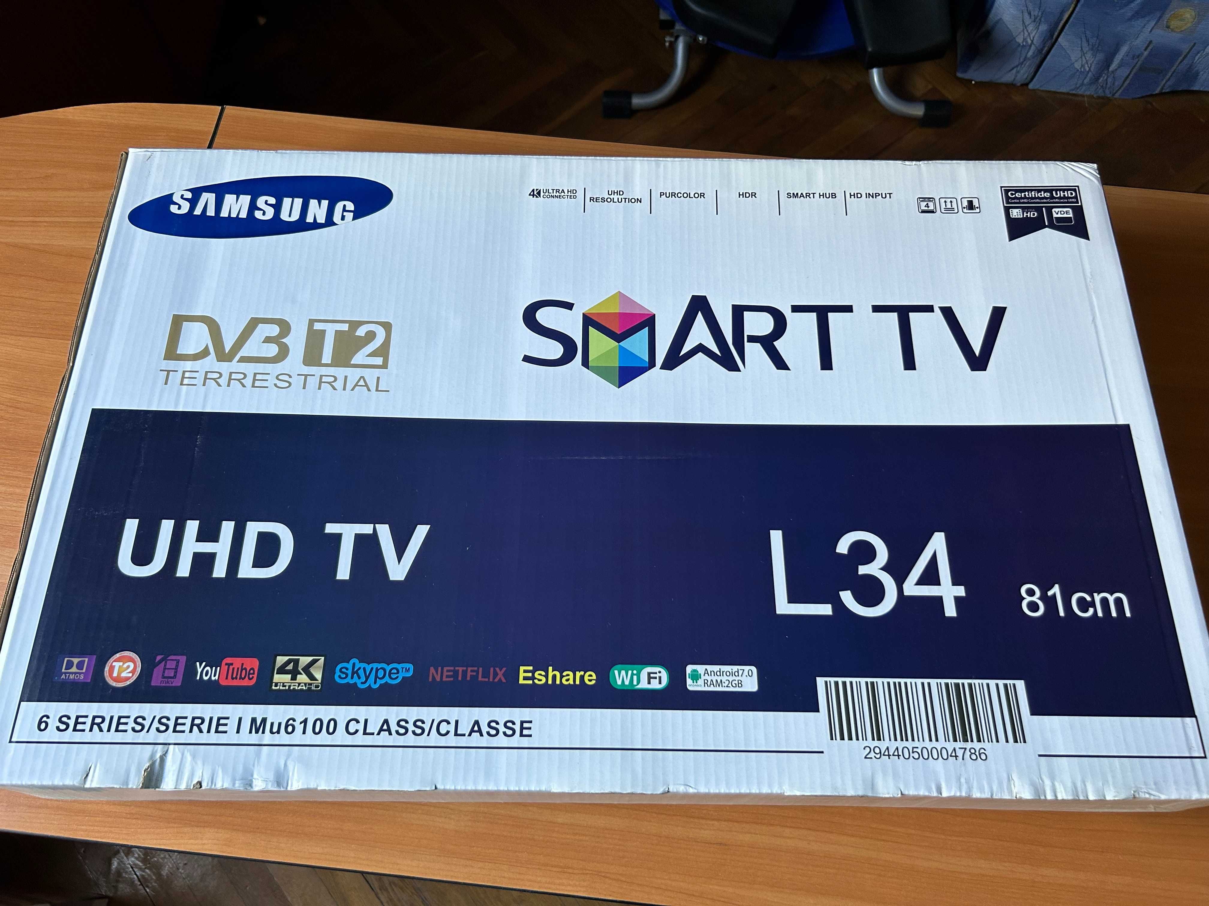 Телевізор Samsung MU6100 6series, новий