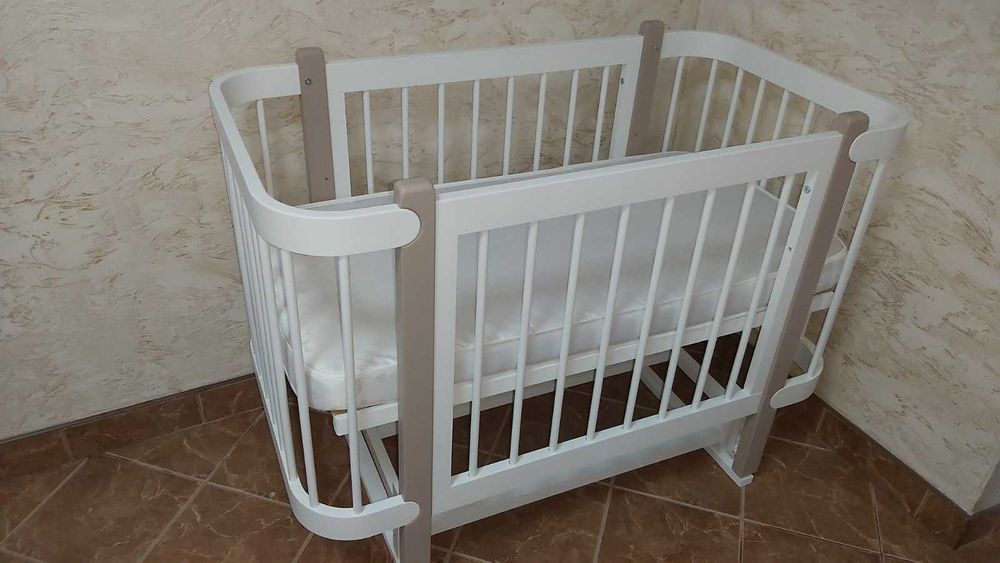 Нові дитячі ліжка із маятником та шухлядою. Круглі ліжка 9 в 1