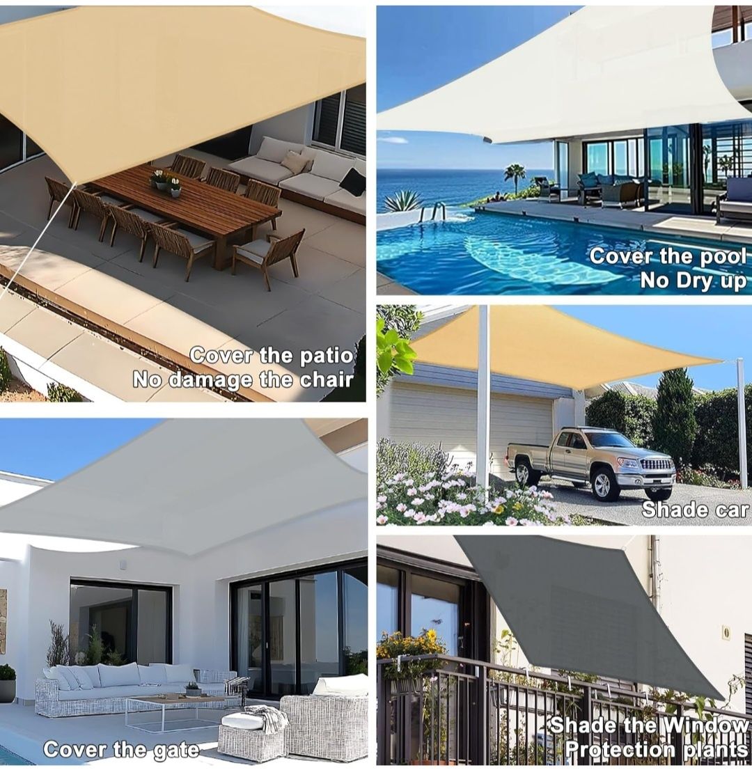 SUNNY GUARD Żagiel przeciwsłoneczny na balkon taras 3m x 4m