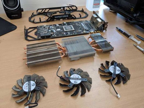 Manutenção de placas gráficas - limpeza, pasta térmica e pads de GPUs