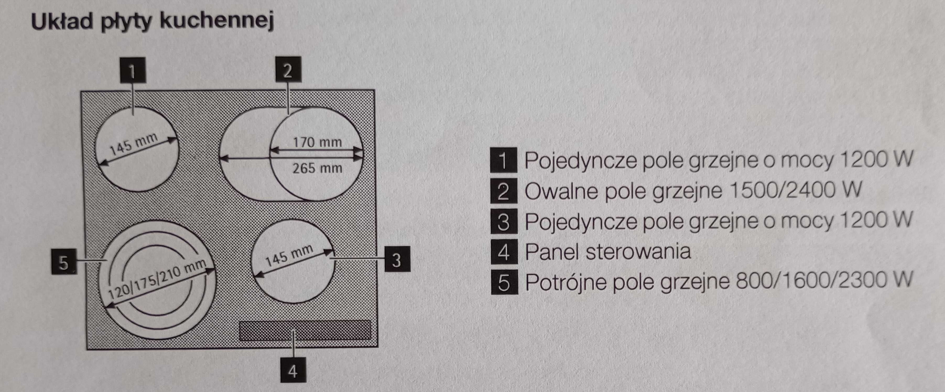 Płyta ceramiczna Electrolux pęknięta sprawna
