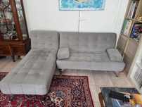 Sofa cama com chaise long