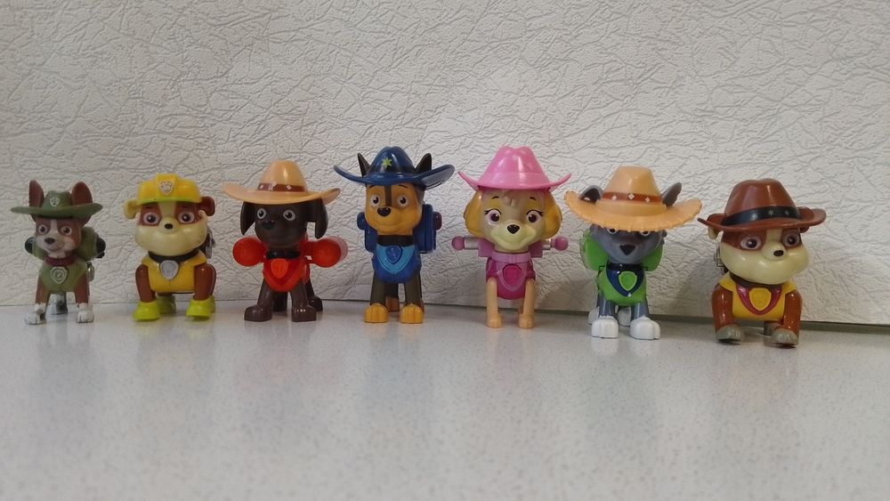 Скай,Зума,Рокки,Трекер,Крепыш,Гонщик Щенячий патруль фигурки