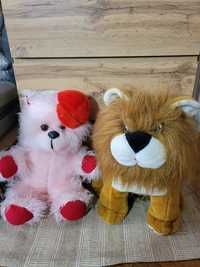 Лев та медведик великі мякі іграшки мягкие игрушки
