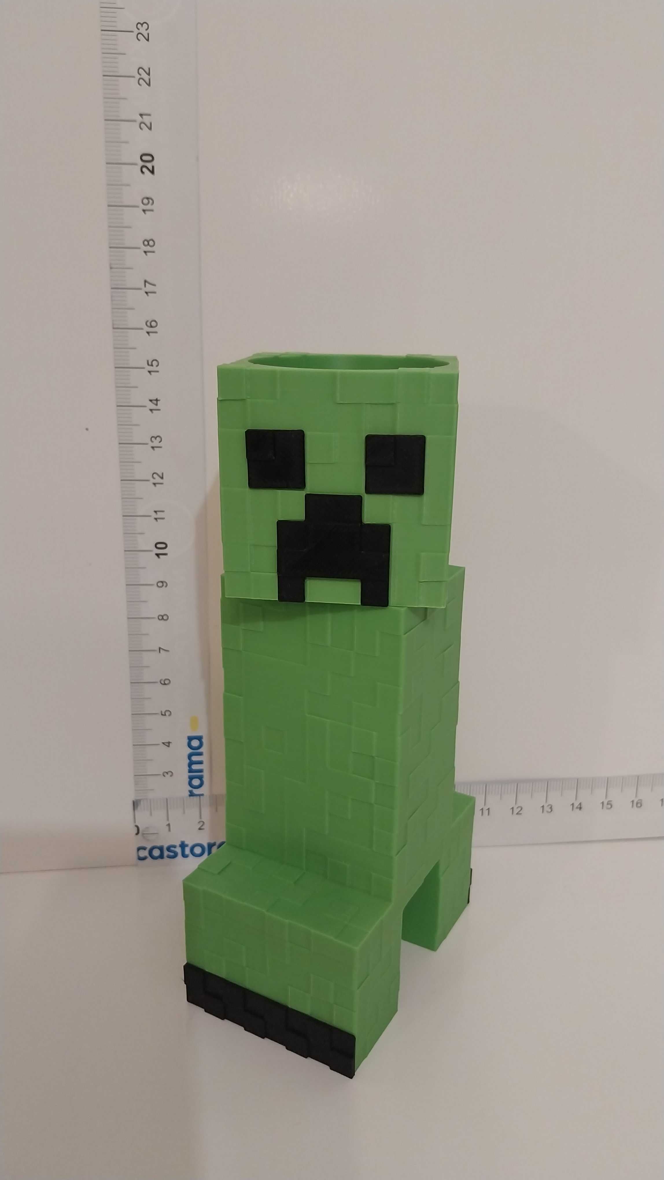 Minecraft Creeper = Przybornik pojemnik na długopisy , kredki