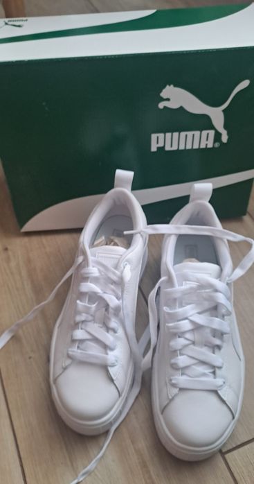 Damskie Buty Puma Mayze Wedge Wns Puma White – Biały roz 38,5