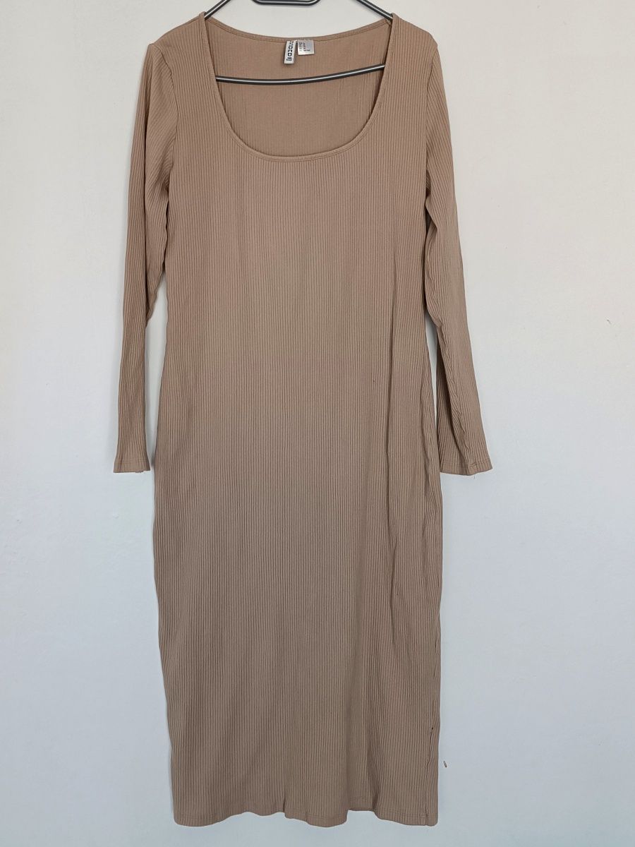 Sukienka w prążek MIDI H&M XL