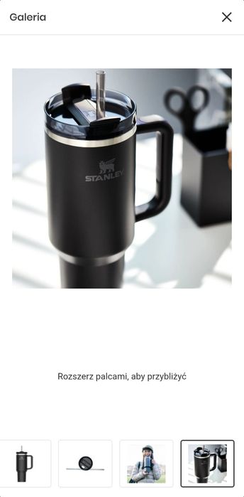 Kubek stanley quencher h2.0 flowstate tumbler czarny 1180ml nowy,