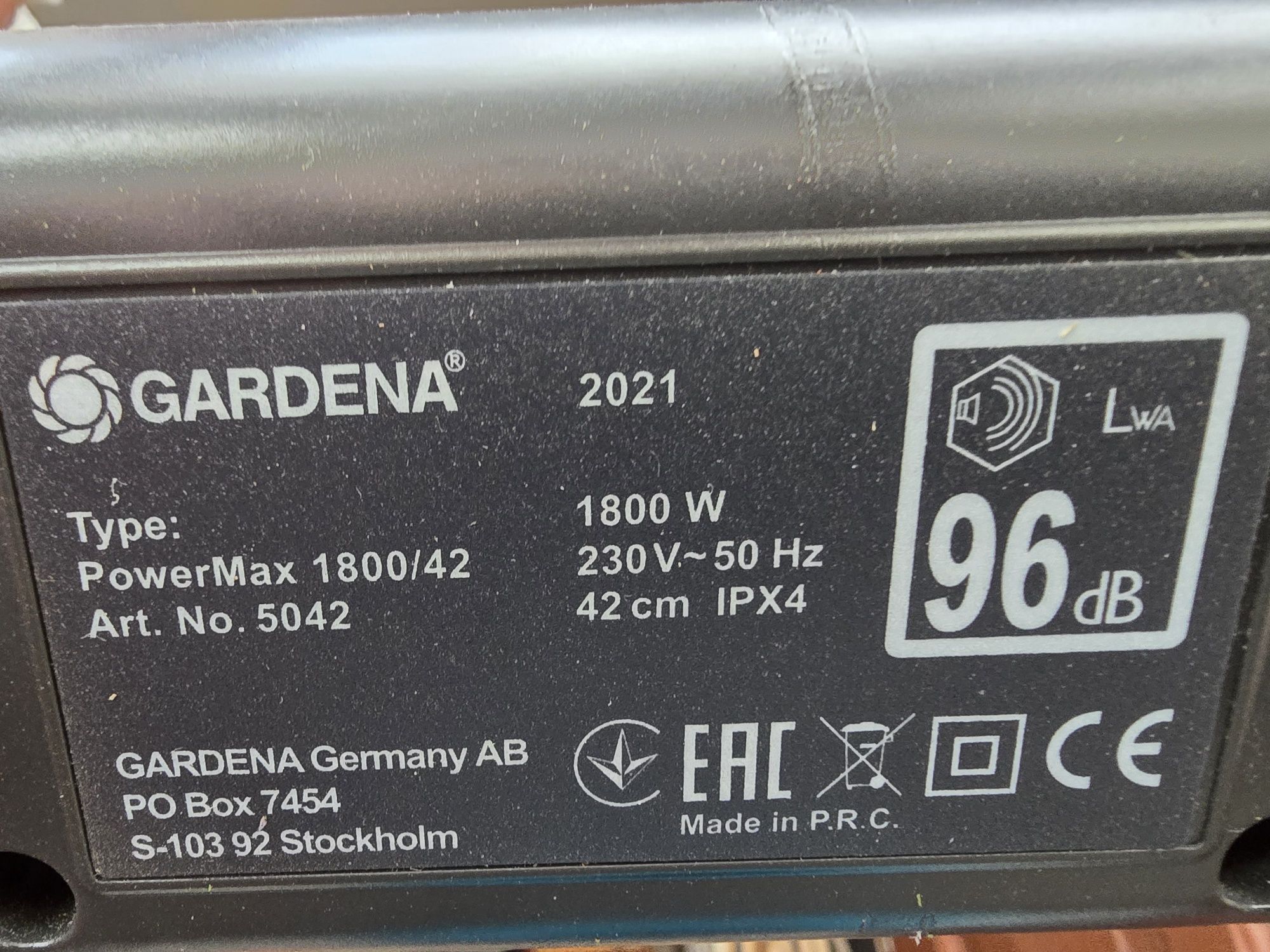 Kosiarka elektryczna gardena powermax 1800/42