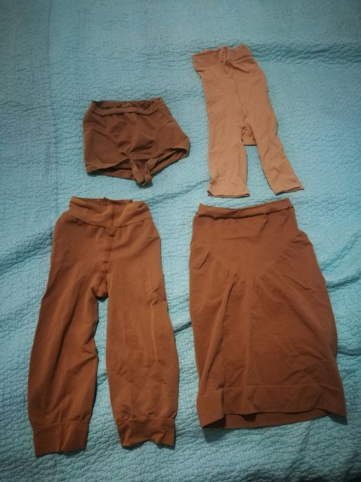 Bielizna modelująca 4 szt Spodenki spódnica wyszczuplające s