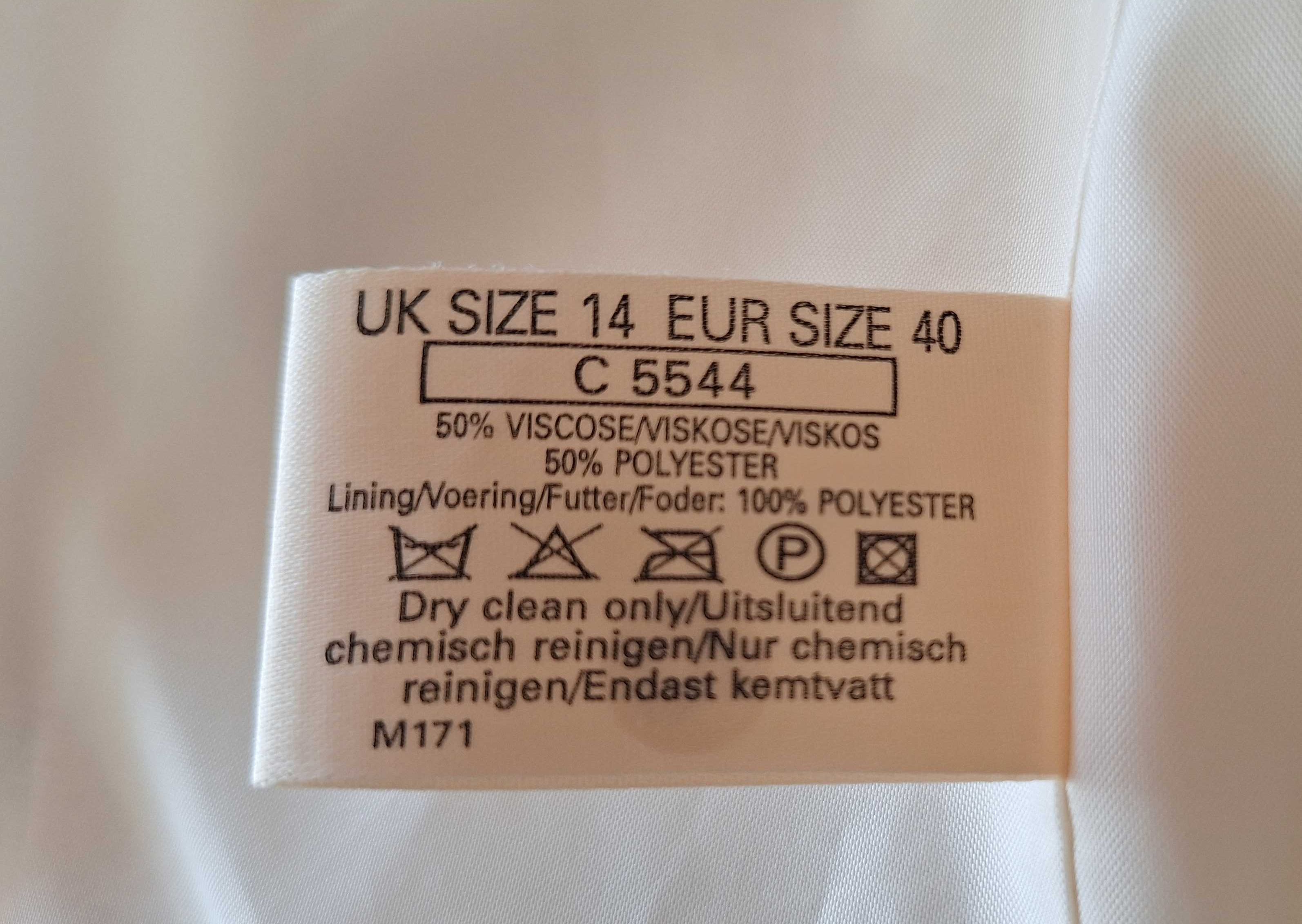 Elegancki komplet  z dodatkiem wiskozy  marynarka z sukienką Vintage