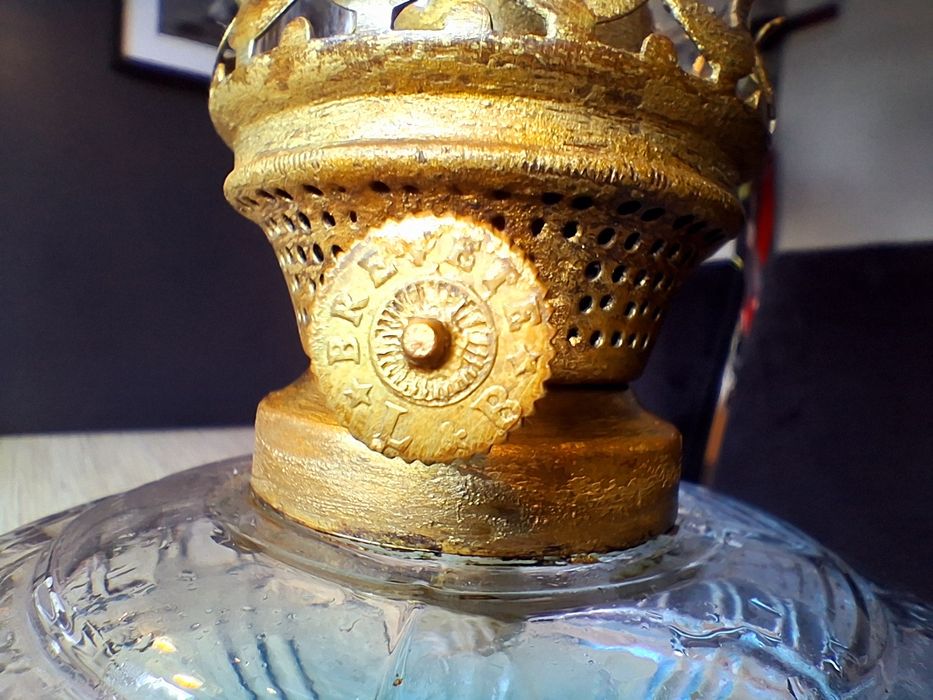 Piękna BREVETE L&B ponad 100-letnia lampa naftowa ! Belgia 1900 rok