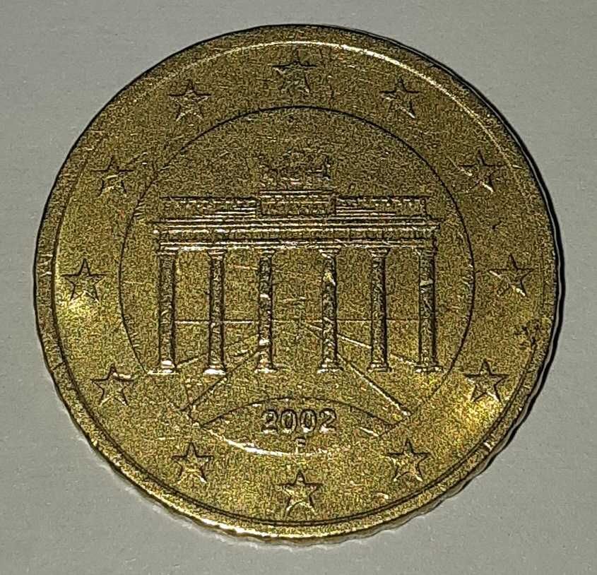 50 euro cent 2002 F Niemcy moneta kolekcjonerska