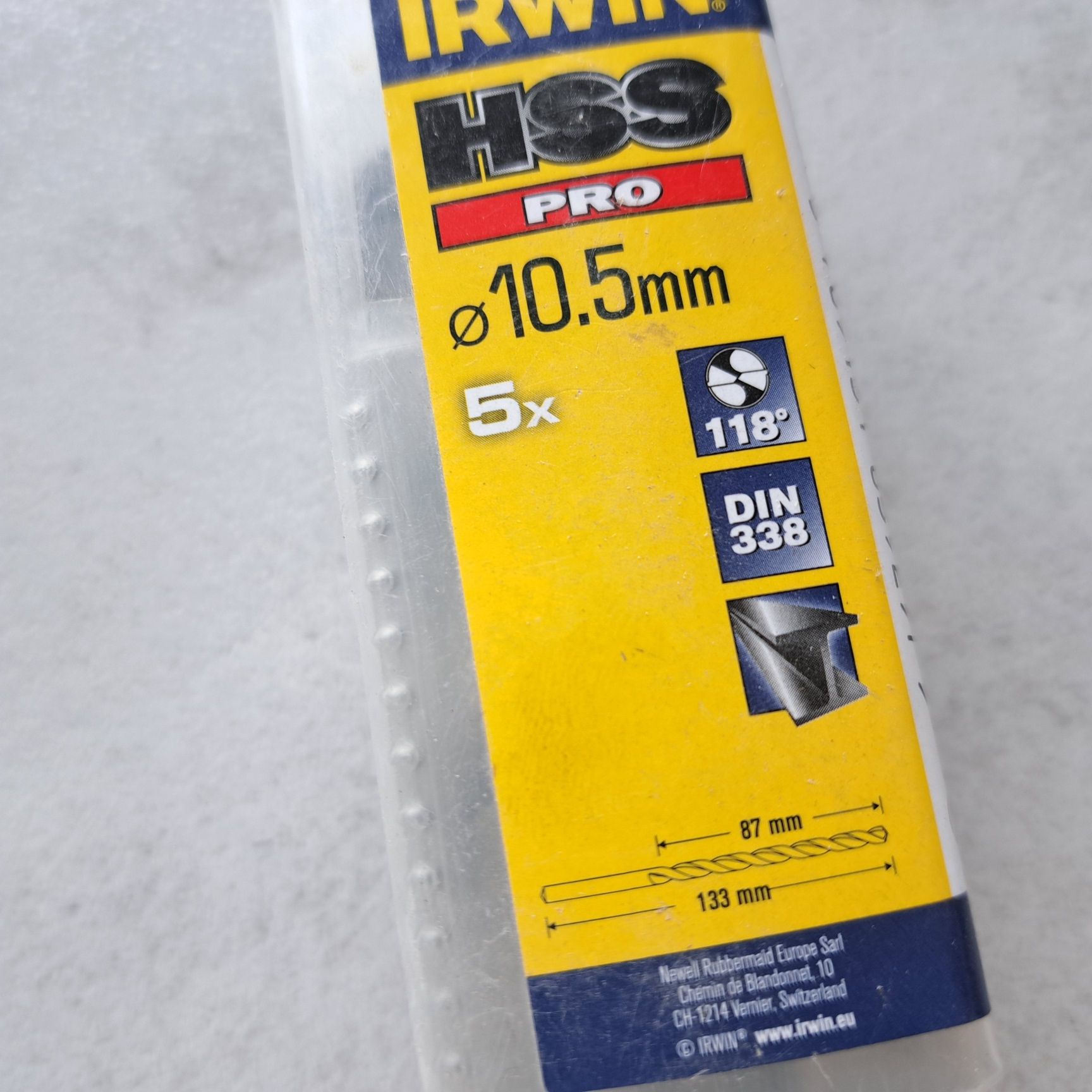 Nowe wiertło do metalu 10,5  mm Irwin HSS Pro