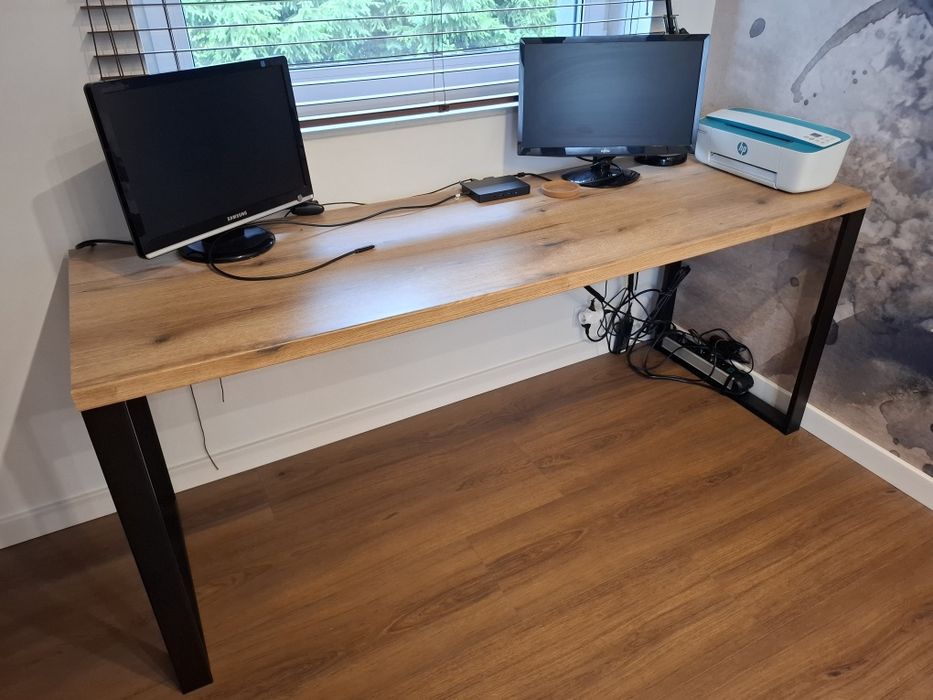 Duże biurko, biurko loft