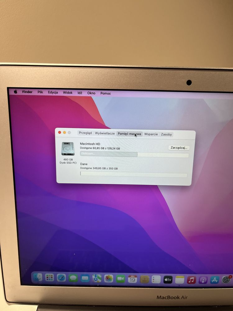 Laptop MacBook Air 13,3 “ Intel Core i5 8 GB/ 512 GB SREBRNY