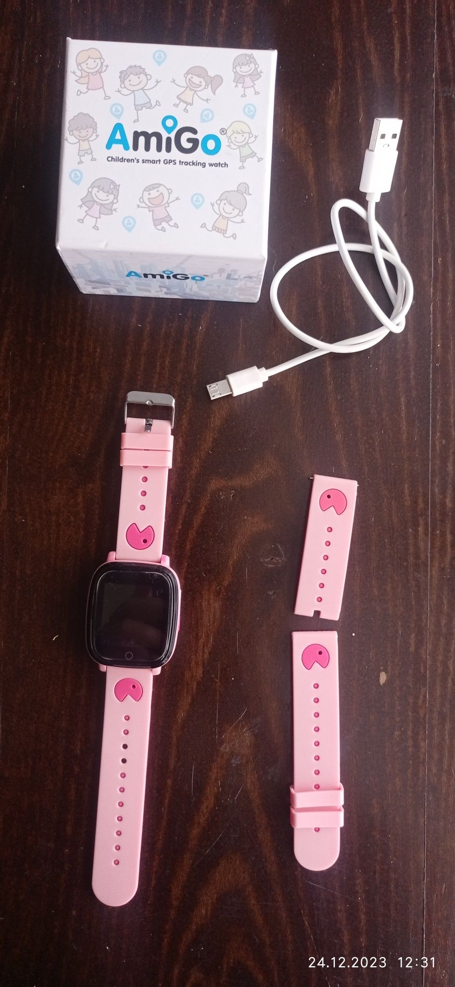 Смарт-годинник для дітей AmiGo GO001 iP67 Pink