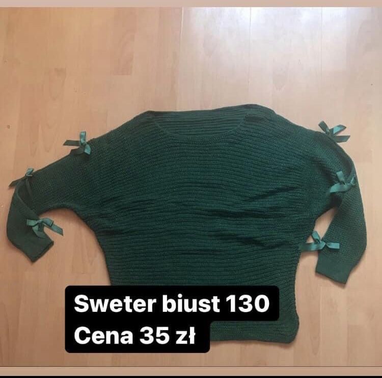 Sweter z kokardka biust 130