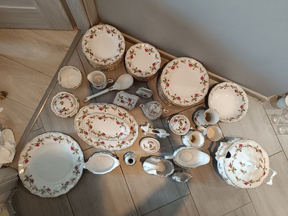 Serwis obiadowy Chocież Vintage antyk porcelana porcelanowy