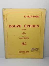 Douze Études Pour Guitare - H. Villas-Lobos