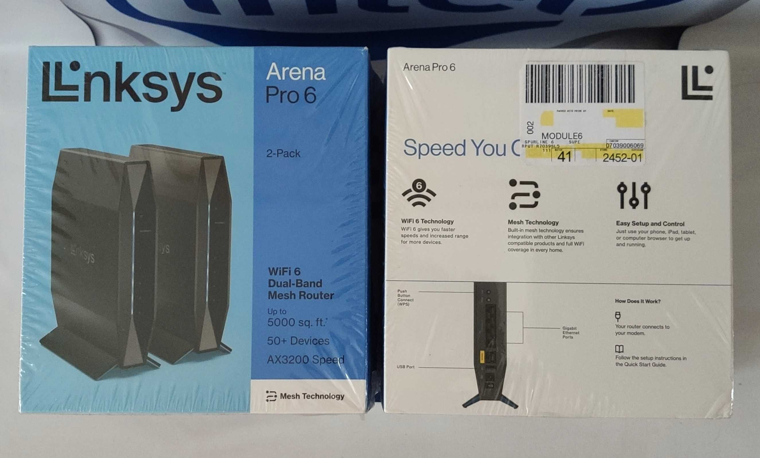 Нові Linksys E8450 AX3200 WIFI6 Mesh дводіап. гігаб. роутери. Гар