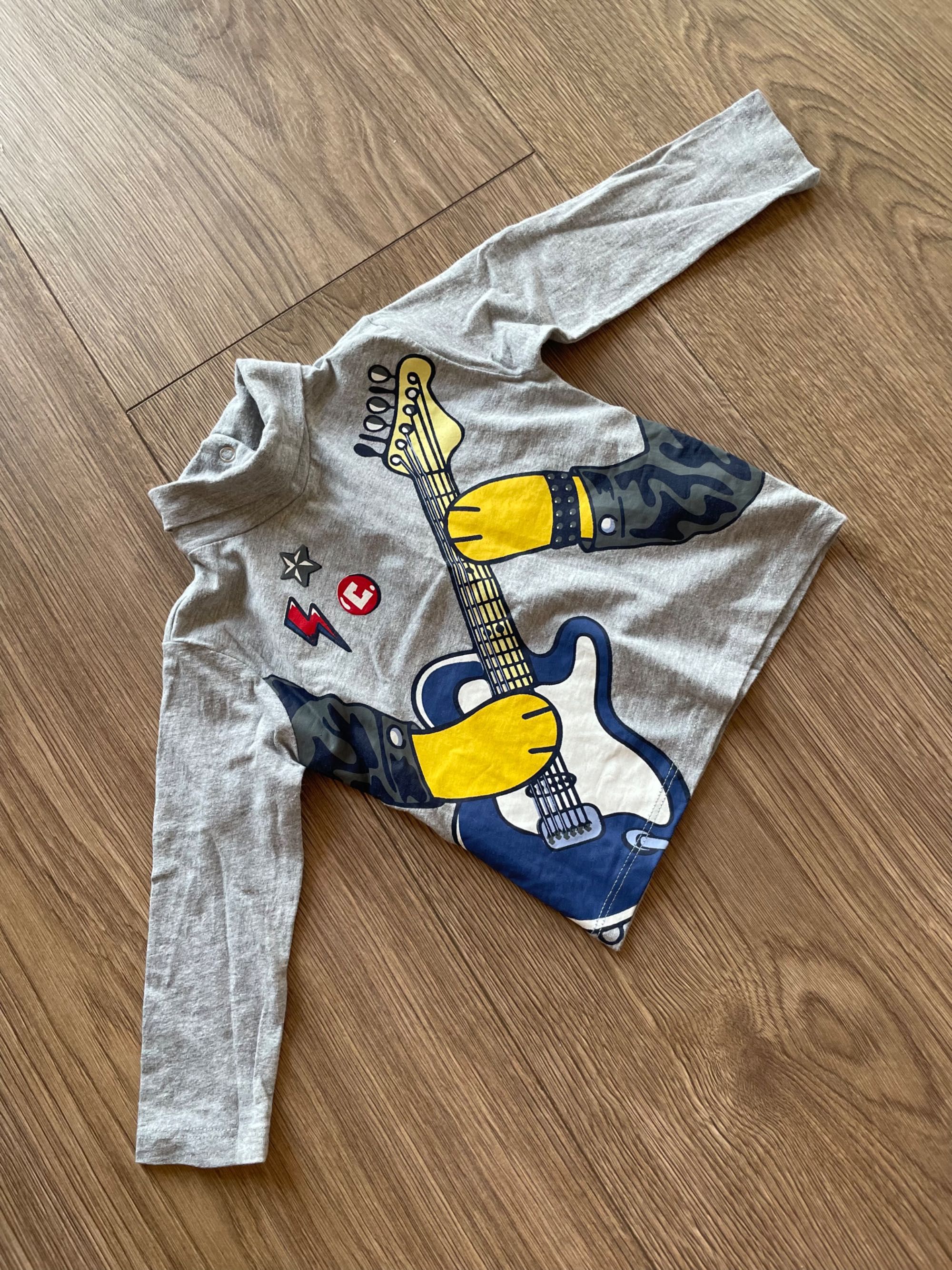 NOWA bluza golf koszulka rock star gitara Chicco rozm. 74 (12 mies)