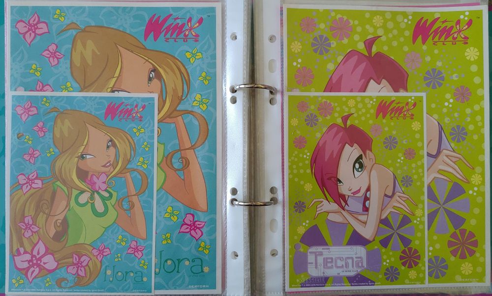 Karteczki do segregatora Winx