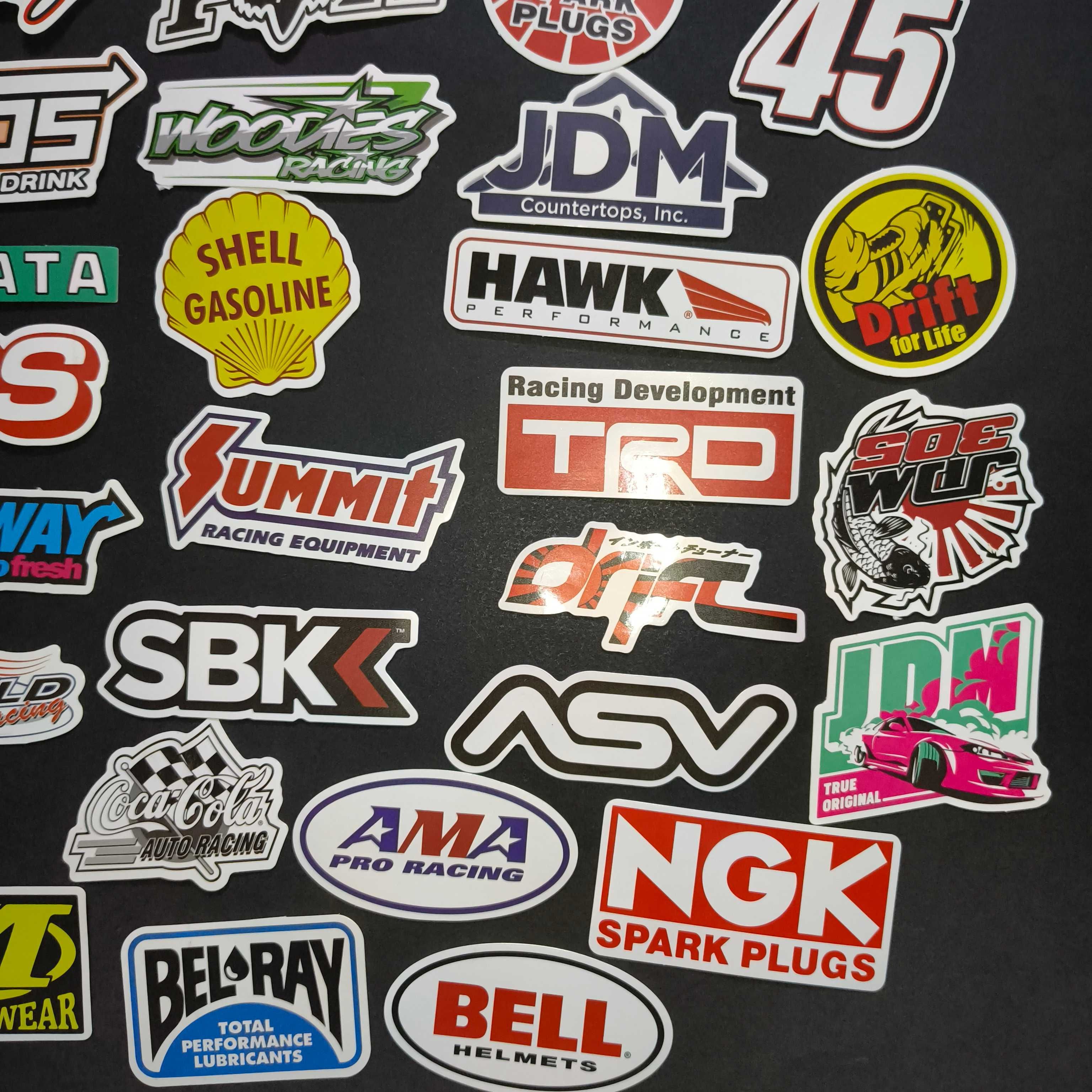 100 Autocolantes Motas Motard