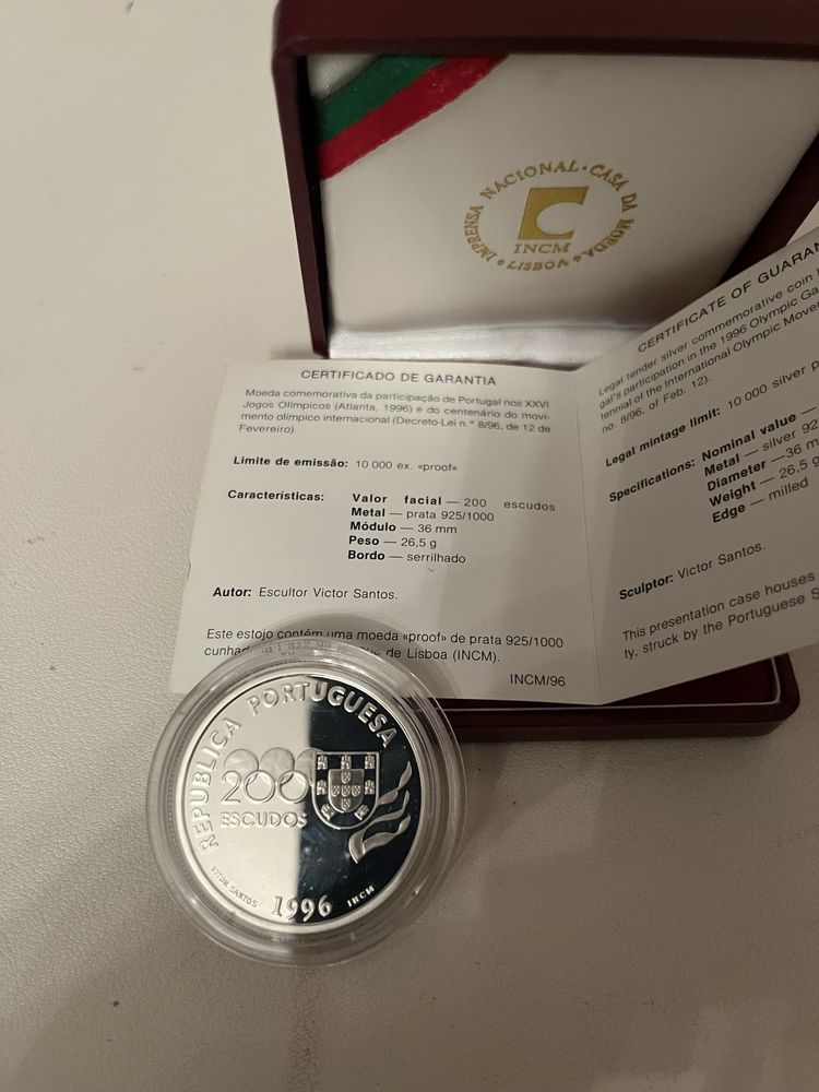 Moeda comemorativa jogos olimpicos