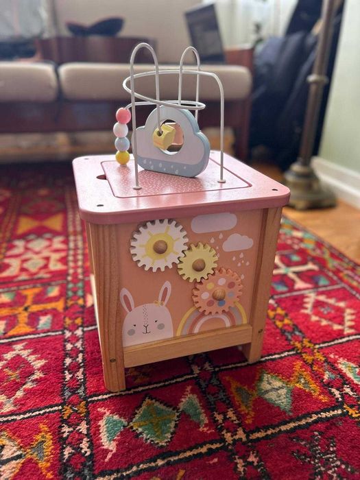 Cubo grande de atividades, em madeira FSC®. - Vertbaudet