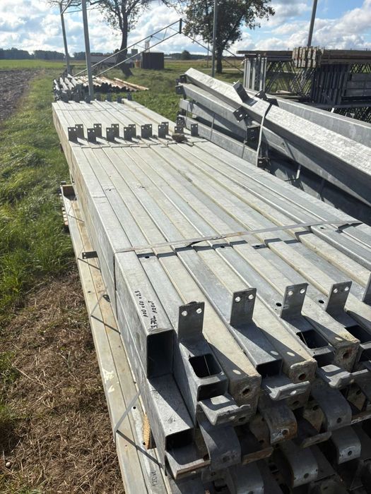 Profil ocynkowany 3.70m  100x60x2.5 słup wiaty hali garaż
