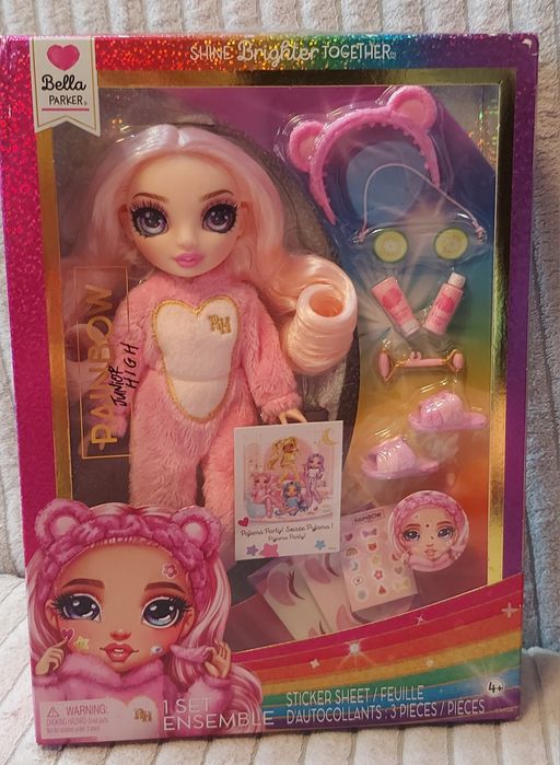 Rainbow High Рейнбоу хай Джуніор Белла Паркер Піжамна вечірка Junior