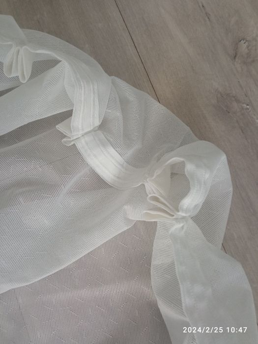 Firanka biała krótka