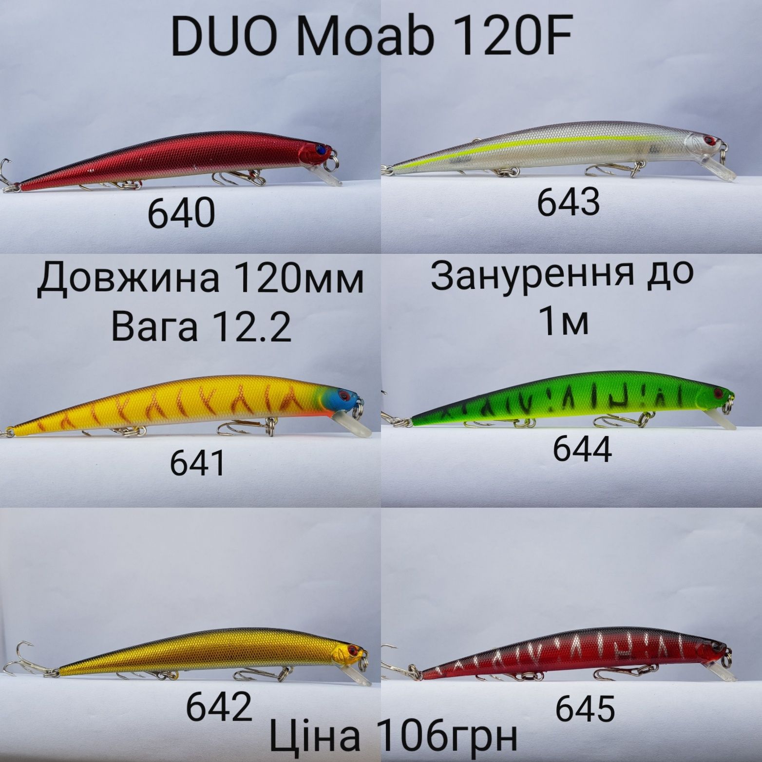 Воблер міноу 120+мм Rapala Ima duo