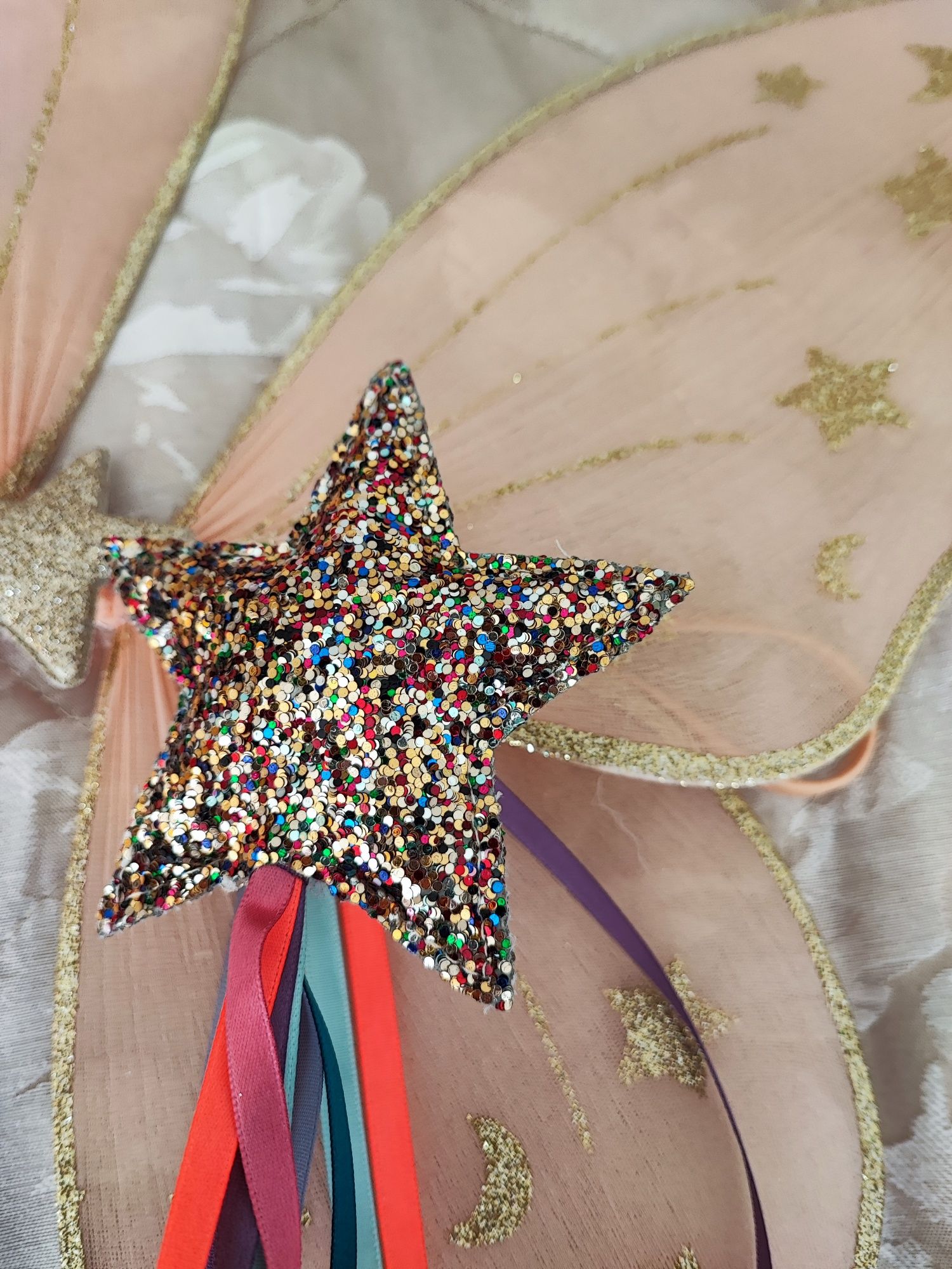 Комплект костюм Mimi & Lula крила феї, чарівна паличка, обідок з зіроч