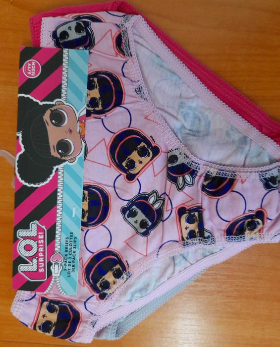 Majtki LOL roz. 122 - nowe - 3 szt.