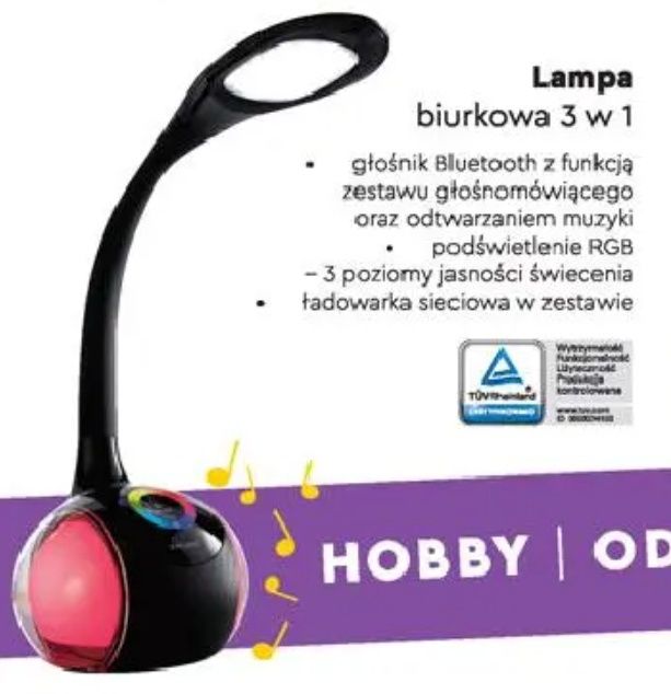 Lampa lampka biurkowa 3 w 1 Smukee