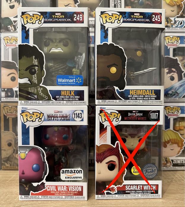 Funko Pop Фанко Поп Халк Вижн Хеймдалл Марвел Marvel